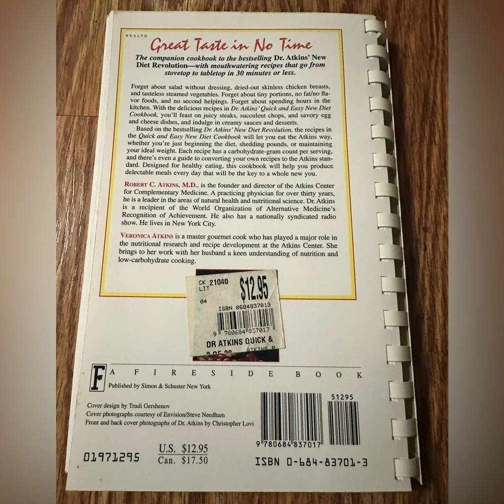 Dr. Atkins' Quick and Easy New Diet Cookbook